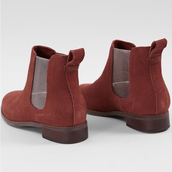 (BLSF) NEW Toms Ella Muscat Suede Pull On Chelsea Ankle Boot, Size 9W, NWOT - Picture 5 of 5